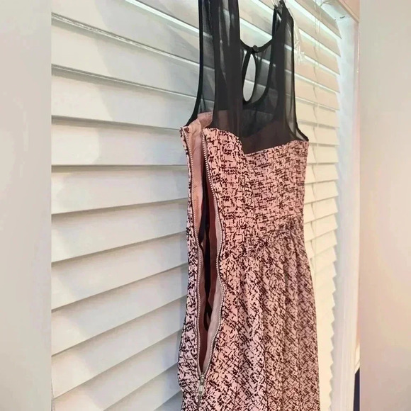 Anthropologie Moulinette‎ Soeurs Albertine Pink Velvet Flecked Dress Size 2 - Picture 5 of 6